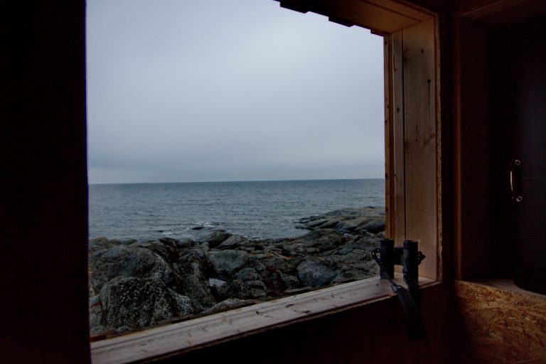 Utsikt från vindskydd Åstön